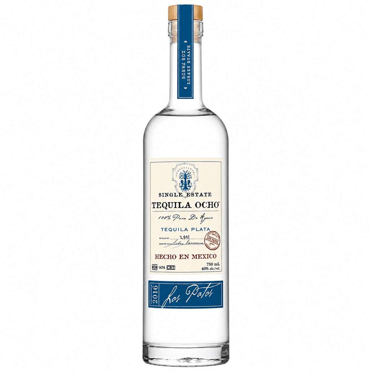 Tequila Ocho Plata 750 ml